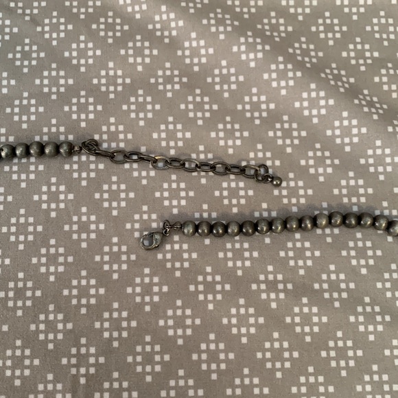 Silver Tassel Necklace Adjustable Length - Picture 3 of 5